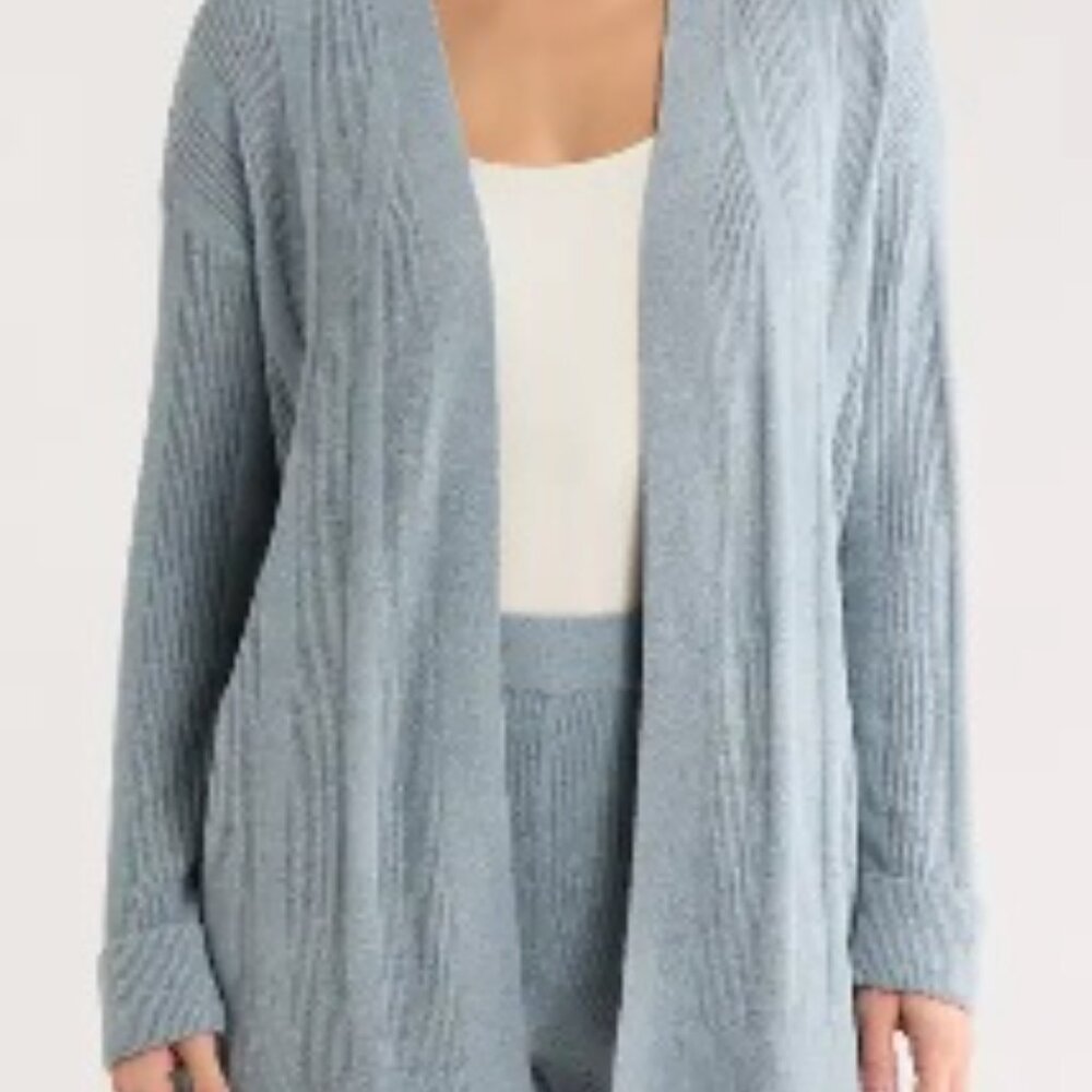 Barefoot Dreams Open Cardigan, Blue Aura, size small - Picture 4 of 4